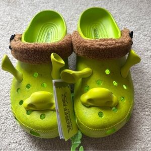 Dreamworks x Crocs Shrek Classic Clog Green Lime Men Size 12 New 209373-3TX